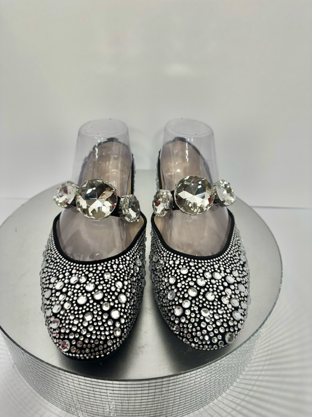 Gianni Bini Black Crystal-Embellished Ballet Flats ,7.5 new w/out tags - Picture 4 of 9